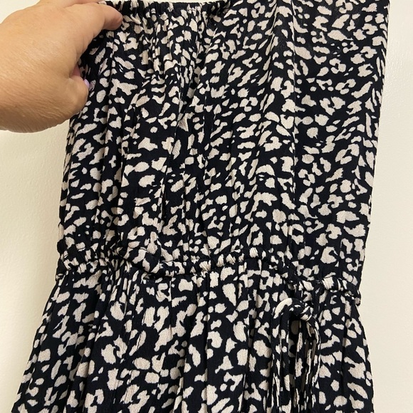 Abercrombie & Fitch strapless black and white patterned pantsuit size xs - Picture 8 of 9